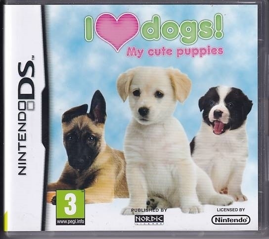 I Love Dogs My Cute Puppies - Nintendo DS (A Grade) (Genbrug)