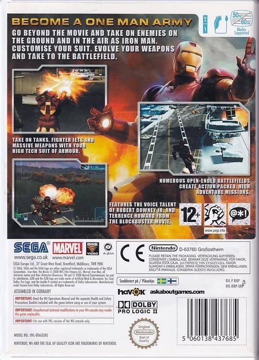 Ironman - Nintendo Wii (B Grade) (Genbrug)