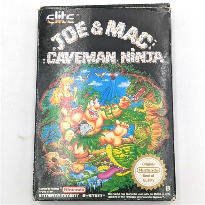Joe & Mac Caveman Ninja - Original Æske - SCN - NES Spil (B Grade) (Genbrug)