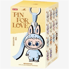 Labubu Pin For Love A–M edition blind box – miniaturefigur med bogstav og vedhængsdesign. A-M