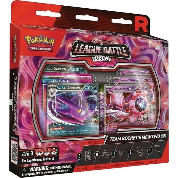 League Battle Deck - Team Rocket\'s Mewtwo ex - Pokemon kort