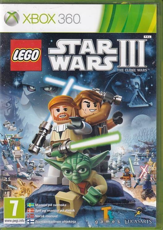 Lego Star Wars III the Clone wars - XBOX 360 (B Grade) (Genbrug)