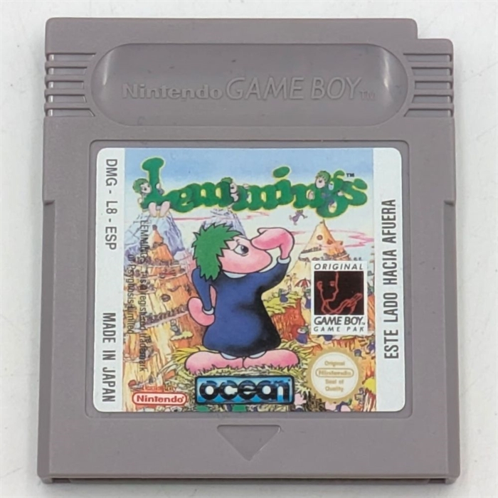 Lemmings - Cartridge - (ESP) - Gameboy Original (A Grade) (Genbrug)