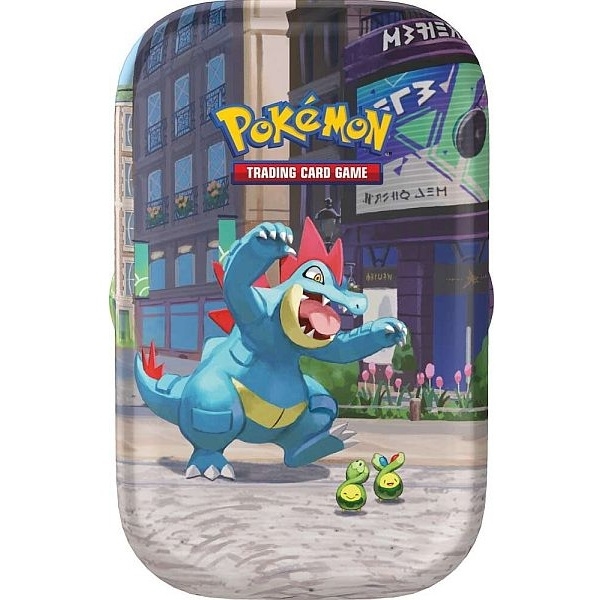 Lumiose City - Mini Tin - Feraligatr & Budew - Pokemon kort
