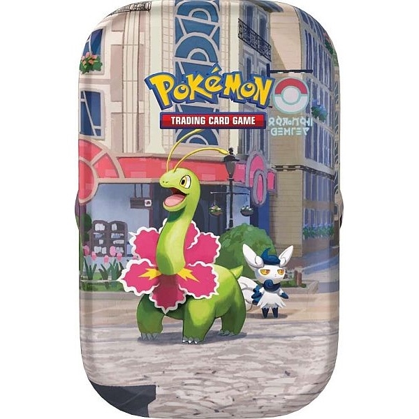 Lumiose City - Mini Tin - Meganium & Meowstic - Pokemon kort