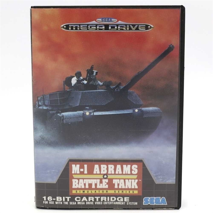 M-1 Abrams Battle Tank - Komplet I Æske - Sega Mega Drive Spil (B Grade) (Genbrug)