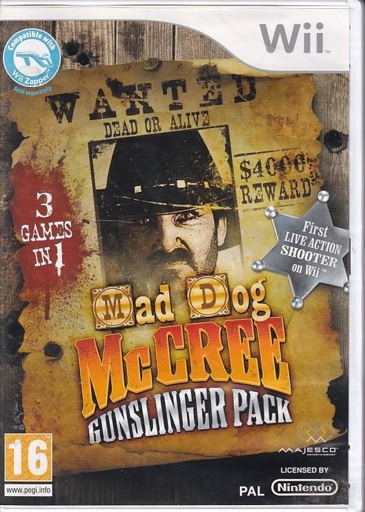 Mad Dog Mccree Gunslinger Pack - Nintendo Wii (B Grade) (Genbrug)