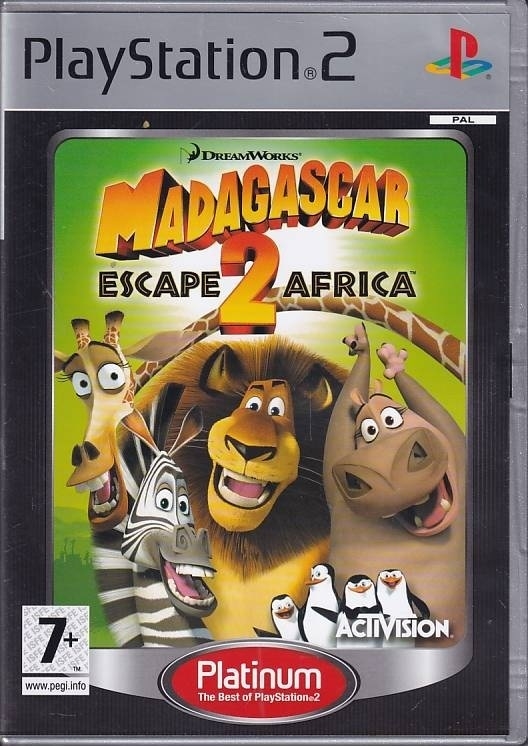 Madagaskar Escape 2 Africa - Platinum - PS2 (B Grade) (Genbrug)