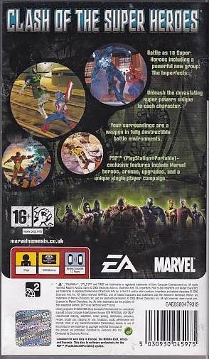 100,- Marvel Nemesis Rise of the Imperfects PSP (B Grade) (Genbrug)