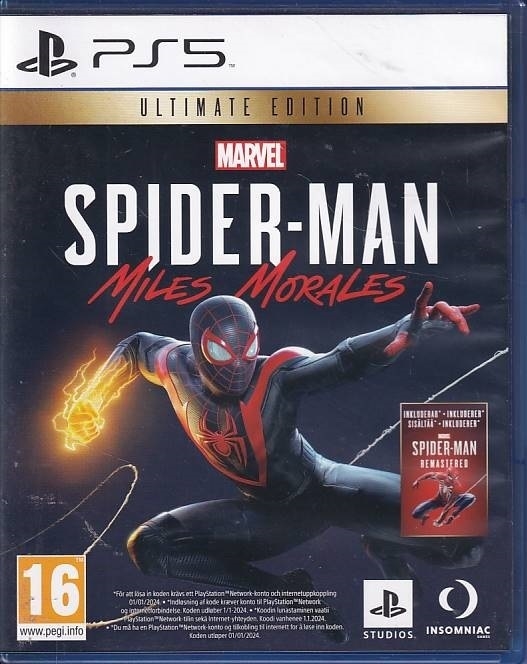 Marvel Spider-Man Miles Morales Ultimate Edition - PS5 (A-Grade) (Genbrug)