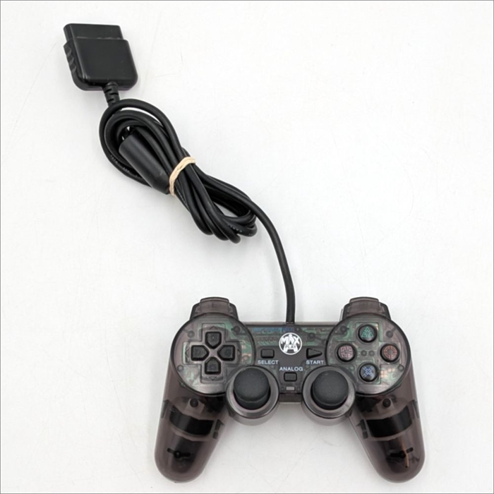 Max Play Playstation 2 Controller - Gennemsigtig - PS2 Tilbehør (B Grade) (Genbrug) 