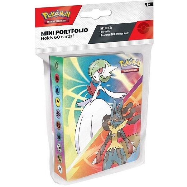 Pokémon Mini Binder med Mega Evolution-design, plads til 60 kort og inkluderer 1 booster pack