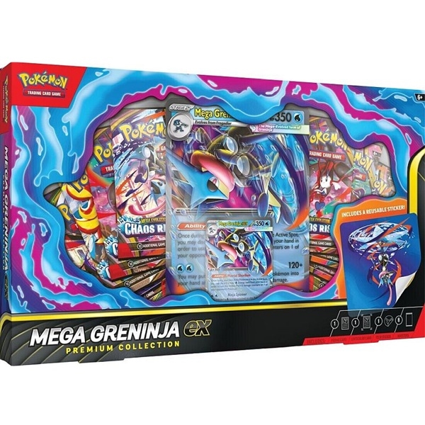 Mega Greninja EX Premium Collection EX Boks - Pokemon kort