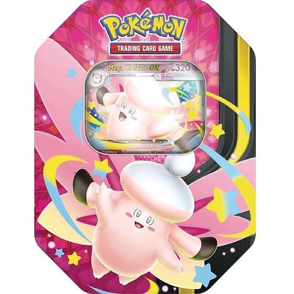 Mega Moonlit Collector\'s Tin - Mega Clefable EX - Pokemon kort