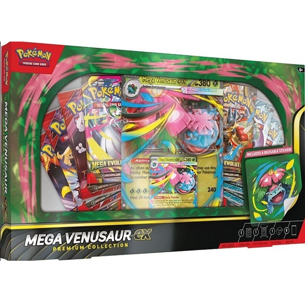 Mega Venusaur EX Premium Collection EX Boks - Pokemon kort