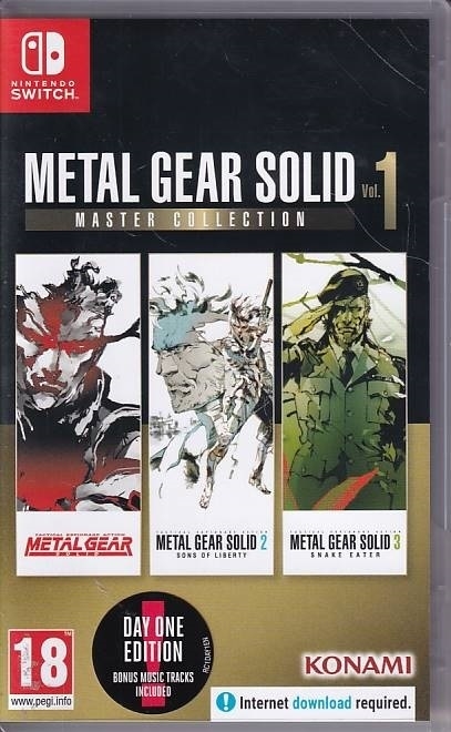 Metal Gear Solid Master Collection Vol 1 Day One Edition - Nintendo Switch spil (A Grade) (Genbrug)