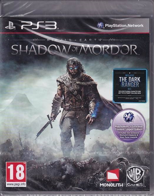 Middle-Earth Shadow of Mordor - i Folie - PS3 (AA Grade) (Genbrug)