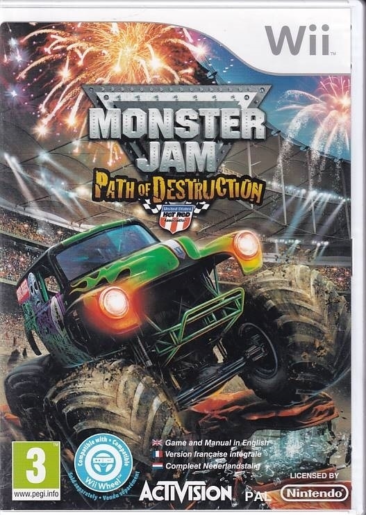 Monster Jam Path of Destruction - Wii (B Grade) (Genbrug)