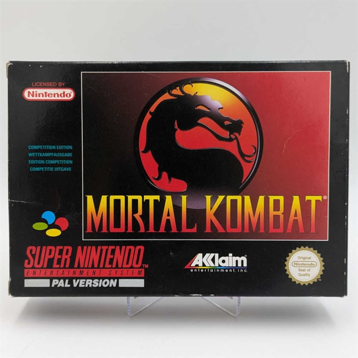 Mortal Kombat - Komplet i Æske - SNES - (NOE) (A Grade) (Genbrug)