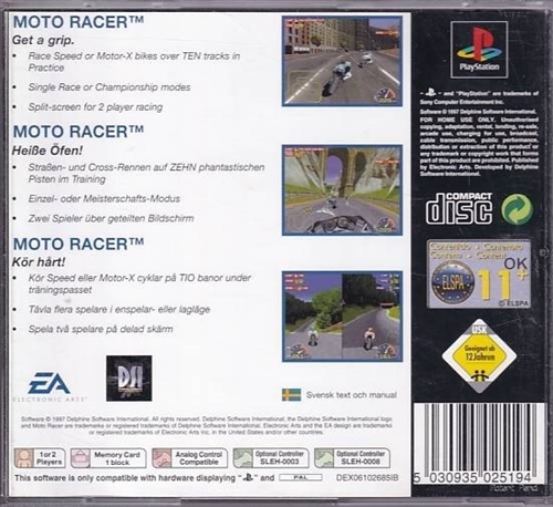 100,- Moto Racer Value Series - PS1 (Genbrug)