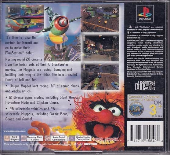 300,- Muppet RaceMania - PS1 (Genbrug)