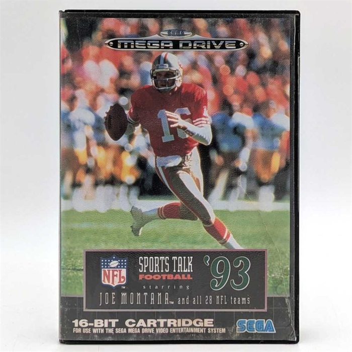 NFL Sports Talk Football 93 - Komplet I Æske - Sega Mega Drive Spil (B Grade) (Genbrug)