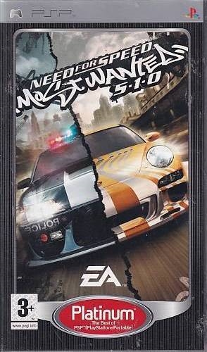 Need For Speed Most Wanted 5-1-0 Platinum - PSP Spil (Genbrug)