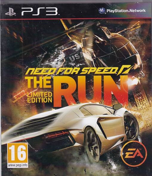 Need For Speed The Run Limited Edition - PS3 - (B Grade) (Genbrug)