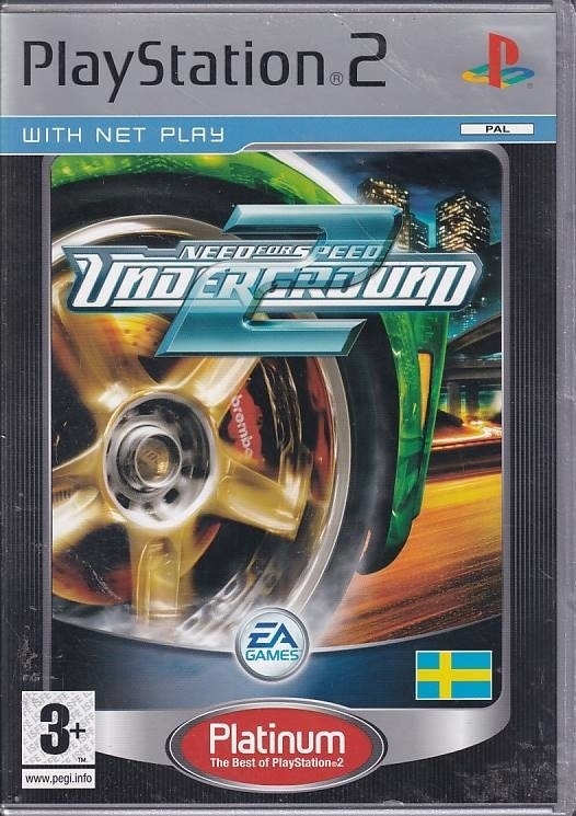 Need for Speed Underground 2 Platinum - PS2 (B Grade) (Genbrug)