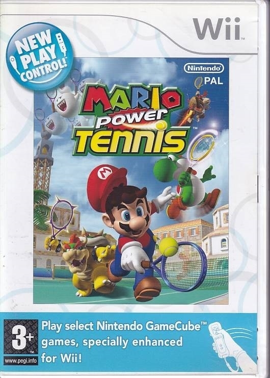 New Play Control Mario Power Tennis - Wii (B Grade) (Genbrug)