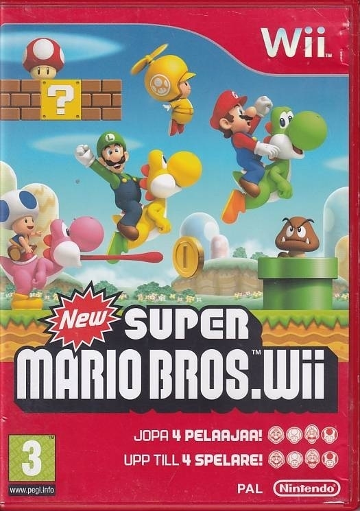 New Super Mario Bros. Wii - Finsk og Svensk - Nintendo Wii (B Grade) (Genbrug)