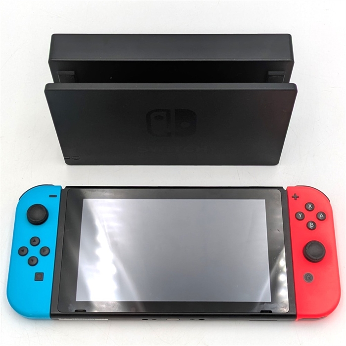 Nintendo Switch - Neon Blue & Neon Red - Konsol - Komplet I Æske - 2017 Model - SNR EPIC-CP-0033 (C Grade) (Genbrug)
