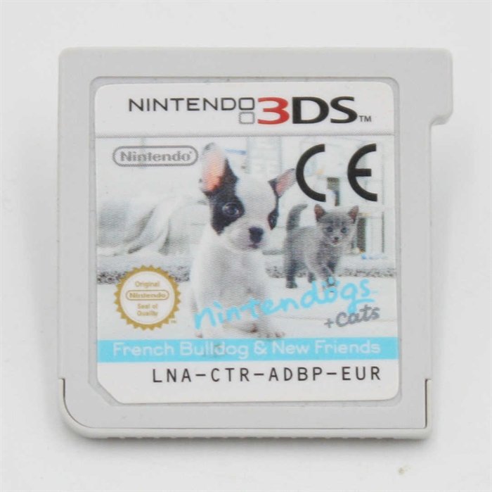 Nintendogs + Cats: French Bulldog & New Friends - Cartridge - Nintendo 3DS (A Grade) (Genbrug)