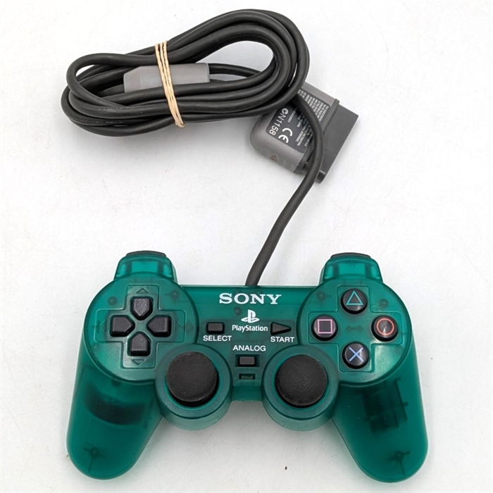 Original DualShock Controller - Emerald - Playstation 1 Tilbehør (B Grade) (Genbrug)