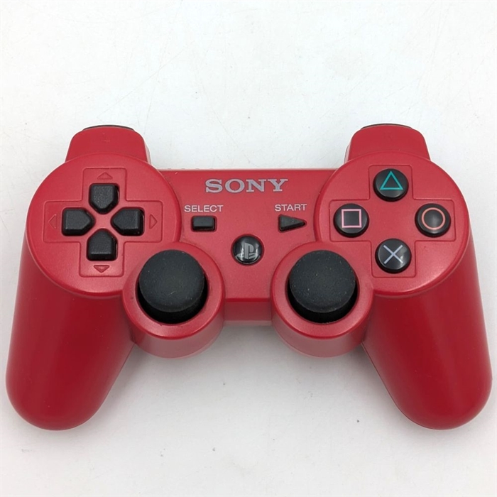 Original Dualshock 3 Sixaxis Controller - Deep Red - PS3 Tilbehør (B Grade) (Genbrug)