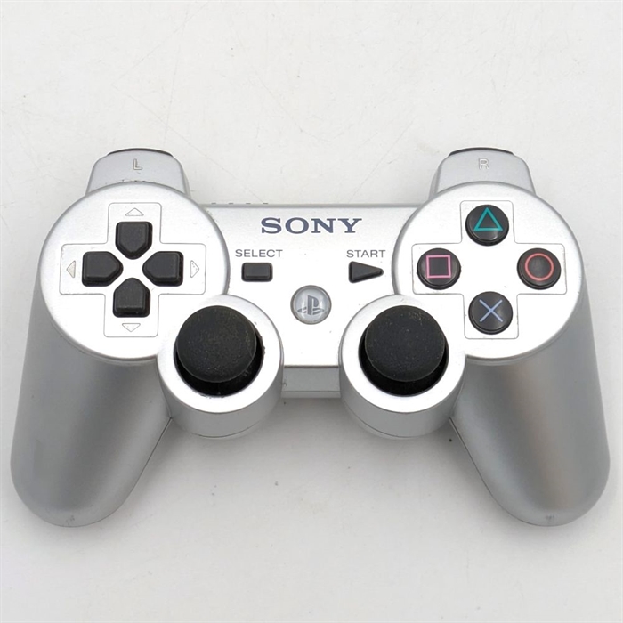 Original Dualshock 3 Sixaxis Controller - Satin Silver - PS3 Tilbehør (B Grade) (Genbrug)