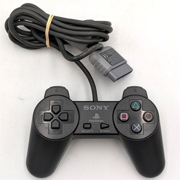 Original Playstation Controller - Slate Grey - Playstation 1 Tilbehør (B Grade) (Genbrug)