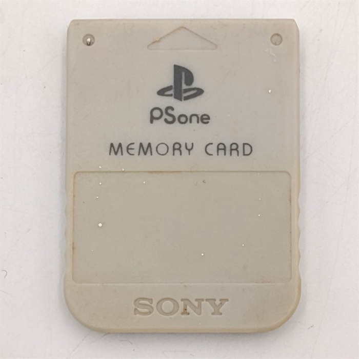 PS1 Memory Card - Grå - 1 Mega - Playstation 1 Tilbehør (B Grade) (Genbrug) 