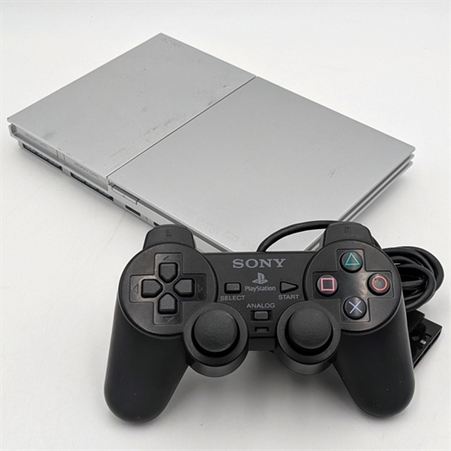 Playstation 2 - Slim - Sølv - Konsol - SNR HC0366097 (B Grade) (Genbrug)