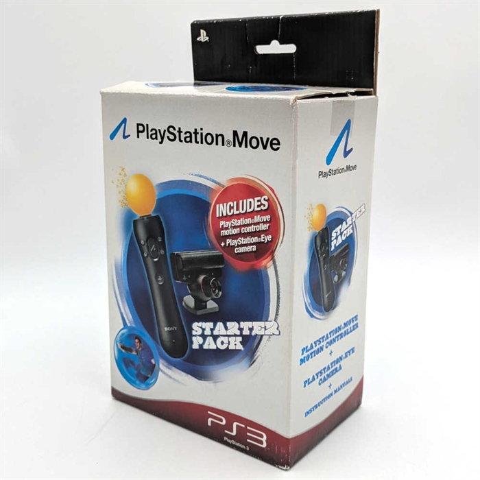 Playstation Move Starter Pack - Komplet i Æske - PS3 Tilbehør (B Grade) (Genbrug)