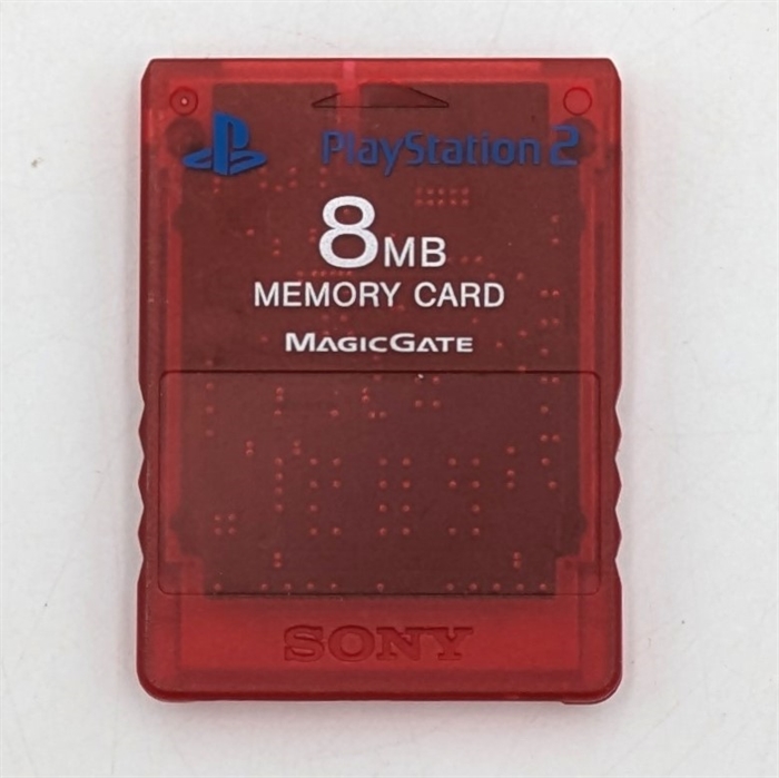 Rødt Memory Card - 8MB - PS2 Tilbehør (B Grade) (Genbrug) 