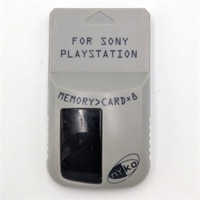 Playstation 1 Tilbehør - Uoriginalt Memory Card - Grå (B Grade) (Genbrug) 
