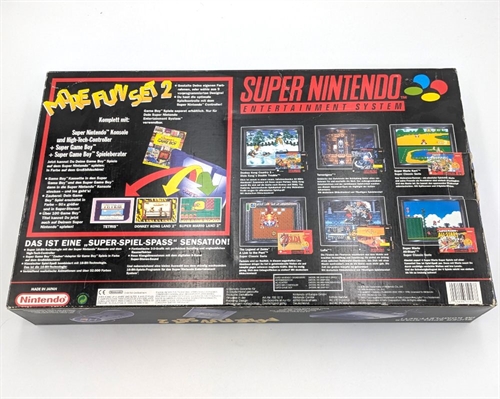 Super Nintendo med Super Game Boy - Komplet i æske - SNR UP17949270 (B Grade) (Genbrug)