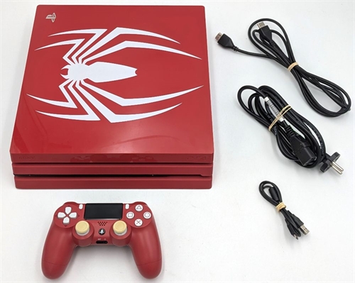 Spiderman Playstation 4 - PRO - 1TB HDD - Konsol - SNR 03-27452620-5628615 (B Grade) (Genbrug)