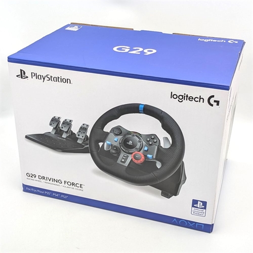 Logitech G29 Driving Force - Komplet Sæt I Kasse - Playstation 5 Tilbehør (B Grade) (Genbrug)