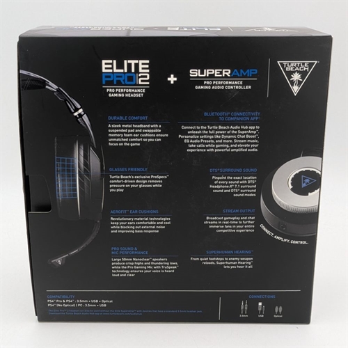 Turtle Beach Elite Pro 2 Headset - Med Super Amp - Playstation 5 Tilbehør (B Grade) (Genbrug)