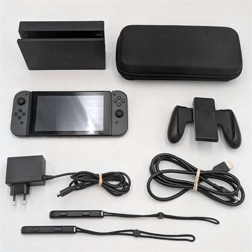 Nintendo Switch - Gray - Konsol - 2019 Model - SNR XKJ10000047059 (B Grade) (Genbrug)