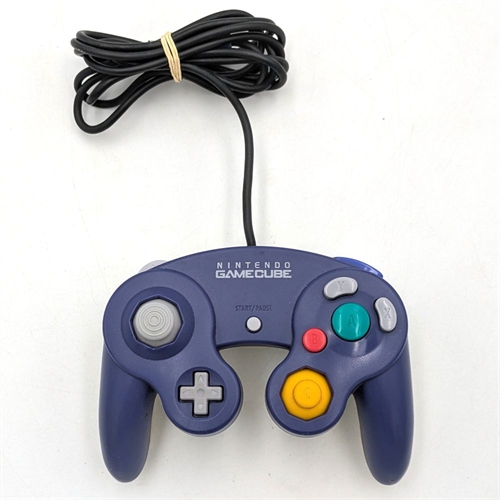 GameCube Controller - Indigo Blue og Clear - GameCube Tilbehør (B Grade) (Genbrug)