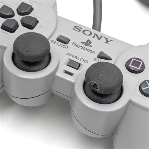 Playstation 1 - Analog Controller - Konsol - SCPH-9002 - SNR C4553330 (C Grade) (Genbrug)