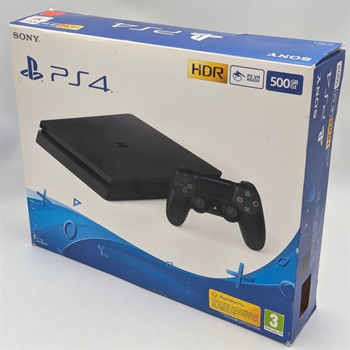 Playstation 4 - Slim - Komplet I Kasse - Konsol - CUH-2116A - SNR 03-27452439-6267128 (B Grade) (Genbrug)